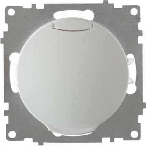 Розетка с заземлением без рамки OneKeyElectro Florence 1-м. крышка шторки белый фото Розетка с заземлением без рамки OneKeyElectro Florence 1-м. крышка шторки белый картинка